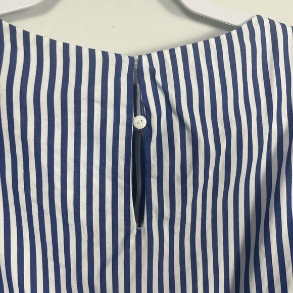 Pomander Place Tuckernuck Nautical Striped blouse size XS Cotton blue/white - Picture 6 of 6